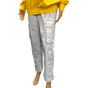 Antistatic Long Pants Cleanroom 67% Polyester+31% Cotton+2% Carbon Fiber Grey ESD Pants - Image 3