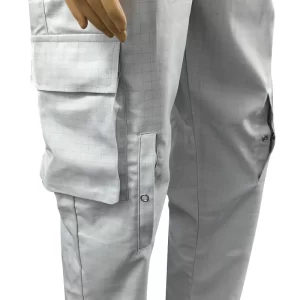 Antistatic Long Pants Cleanroom 67% Polyester+31% Cotton+2% Carbon Fiber Grey ESD Pants - Image 5