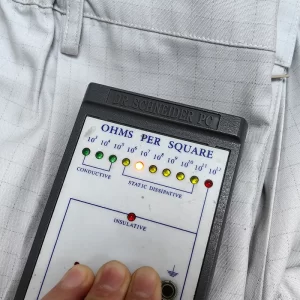 Antistatic Long Pants Cleanroom 67% Polyester+31% Cotton+2% Carbon Fiber Grey ESD Pants - Image 2