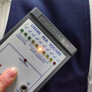 Navy Blue Denim Fabric Tool Vest Anti-Static Tool Kit Work Vest for Electrician - Image 3