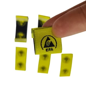 ESD Antistatic EPA Warning Sign Embroidery Cloth Sticking Cleanroom Clothing Label Accessories - Image 2
