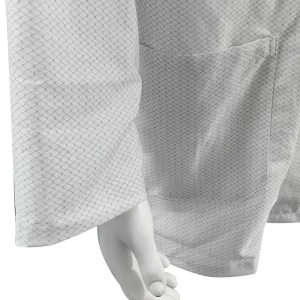 XS-10XL Cleanroom White ESD Coat 96% Polyester +4% Carbon Washable Antistatic Smock - Image 4