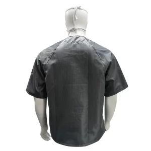 Grey Summer ESD Anti Static Short Sleeved Jacket - Image 3