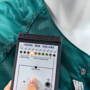 Green Cleanroom ESD Antistatic Short Sleeved Coat - Image 6