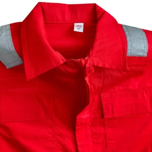 High Gloss Reflective Strip Breathable Jumpsuit Protective Work Clothes - Image 3