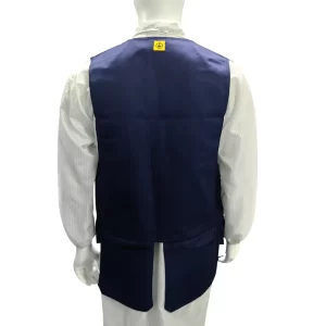 Blue Denim Anti Static Tool Kit Work Vest For Electrician - Image 4