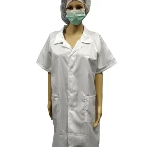 Light Weigth Lab Coat ESD Short Sleeve 3/4 Length Designed For Use In EPA - Image 1