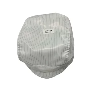 Durable ESD Safe Male Cap W Mesh Size Adjust W Velcro Dustless Polyester Fabric - Image 1