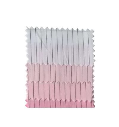Dust Free ESD Fabric 5mm Stripe 100D X 100D Woven Twill For Workwear ESD Cap - Image 3