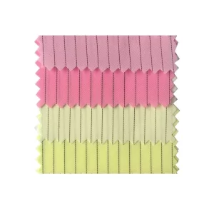 Dust Free ESD Fabric 5mm Stripe 100D X 100D Woven Twill For Workwear ESD Cap - Image 4
