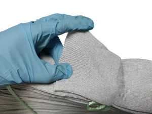 ESD Knitted Polyester Ribbed Cuffs Antistatic & Shrink Resistant Gray Color - Image 1