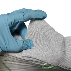 ESD Knitted Polyester Ribbed Cuffs Antistatic & Shrink Resistant Gray Color - Image 1