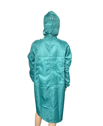 Workshop 5mm Stripe Dust Free ESD Uniform Coat With Hood - Image 3