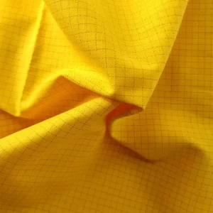 4mm Grid Cotton Polyester Carbon Woven Anti Static T C Fabric - Image 2