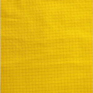 4mm Grid Cotton Polyester Carbon Woven Anti Static T C Fabric - Image 4