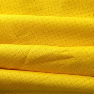4mm Grid Cotton Polyester Carbon Woven Anti Static T C Fabric - Image 5