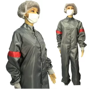 Tailored Cleanroom Anti Static ESD Jumpsuit With Knitted Cuff - Image 4