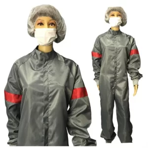 Tailored Cleanroom Anti Static ESD Jumpsuit With Knitted Cuff - Image 2