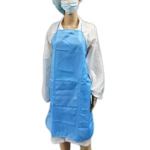 Unisex Cleanroom ESD Antistatic Apron With Waist Adjustment Belt - Image 2