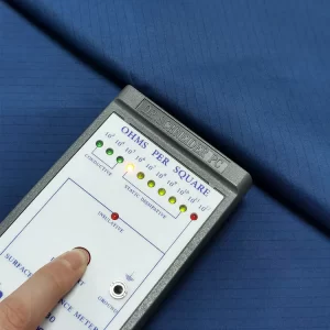 Plain 4mm Stripe 99% Polyester 1% Carbon Fiber Antistatic Fabric - Image 5