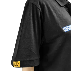 96% Cotton 4% Carbon Fiber Knitted Fabric ESD Anti Static Polo Shirts - Image 5