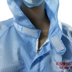 Unisex 5mm Stripe ESD Anti Static Smock For Class 100 Cleanroom - Image 5