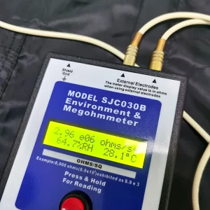 Black 4% Carbon Fiber Unisex ESD Safe Clothing Anti Static With Cap - Image 4