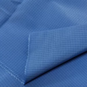 4mm Grid Blue Dust Free Washable ESD Antistaic Fabric 65% Polyester 33% Cotton - Image 5