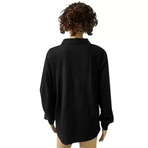 Cleanroom Washable Anti Static Polo Shirts Long Sleeve PLUS Sizes - Image 4