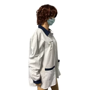 All Sizes Available ESD Antistatic TC Coat White Customized Color - Image 2