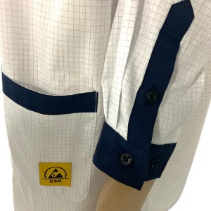 All Sizes Available ESD Antistatic TC Coat White Customized Color - Image 6