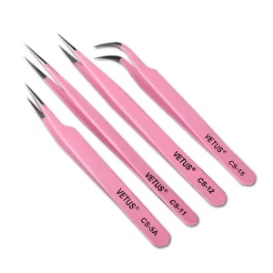 Needle Tip Grafted Eyelash Stainless Steel Tweezers ESD Safe Tools - Image 2