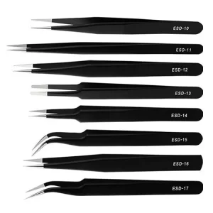 Needle Tip Grafted Eyelash Stainless Steel Tweezers ESD Safe Tools - Image 3
