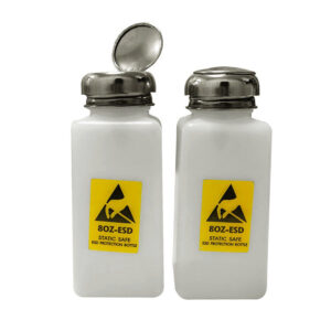 Antistatic ESD White Bottle 200ml Chemical Alcohol Solvent Dispenser Plastic - Image 1