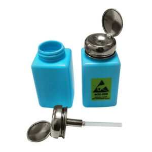 Antistatic Plastic Alcohol Solvent ESD Dispenser Bottle 6OZ Blue - Image 2