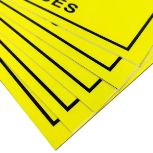 Attention Static Control Area ESD Sign Size 20x30cm Yellow Rectangle For EPA - Image 5