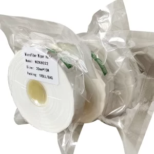 Microdenier Knitted Wipes Roll 1"ID Lint Free Plastic Core For Terminals Cleaning - Image 1