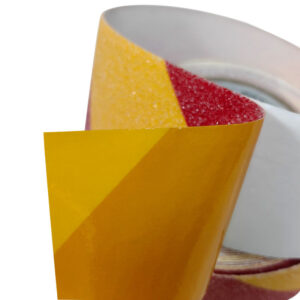 50mm X 5m PVC Frosted Anti Slip Tape For Stair Safety In Red Yellow - Image 4