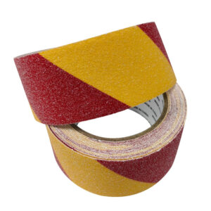 50mm X 5m PVC Frosted Anti Slip Tape For Stair Safety In Red Yellow - Image 3