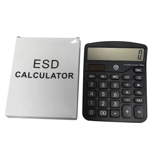 Black Dust Free 12 Digits ESD Calculator Cleanroom Office Anti Static Calculator - Image 3