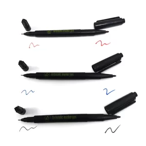 Anti Static Double Ended Marker Pen 0.5mm - 1.5mm For Cleanroom Lab EPA Office - Image 2