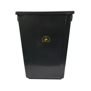 PP Plastic Black SMT Electrostatic Cleanroom Tool Box Trash Can Antistatic ESD Waste Bin - Image 3
