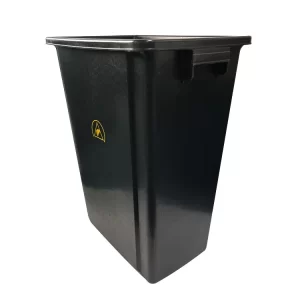 PP Plastic Black SMT Electrostatic Cleanroom Tool Box Trash Can Antistatic ESD Waste Bin - Image 4