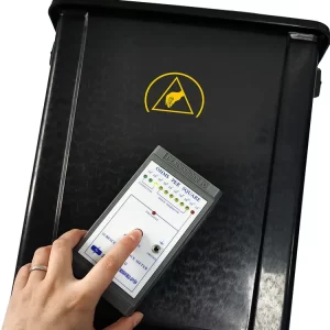 PP Plastic Black SMT Electrostatic Cleanroom Tool Box Trash Can Antistatic ESD Waste Bin - Image 2