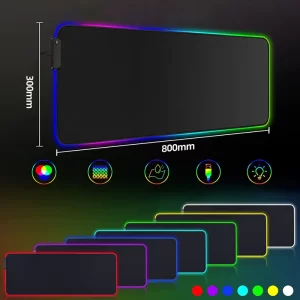 Waterproof Large RGB Gaming Mouse Pads Anti Slip Rubber Base Glowing Led Extended Mouse Pad - Image 4