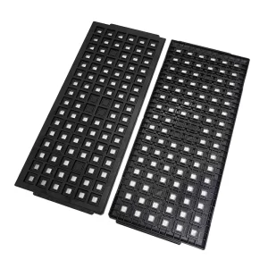 10mm*10mm*2.0mm ESD SMT Stacked Anti Static Plastic IC Storage Tray For PCB - Image 2