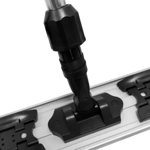 Aluminum Microfiber Flat Mop For Floor Cleaning, Adjustable Telescopic Stainless Steel Handle - Image 3