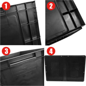 Reusable Electronics PCB Tray Antistatic Storage Boxes Plastic Package ESD Storage Bin Box - Image 4