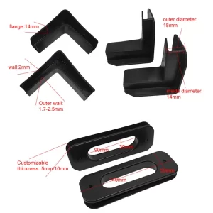 ESD Box Accessories "U" Shaped Corner Protection "L" Shaped Corner Protection ESD Plastic Hollow Handle - Image 2