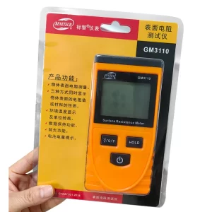 GM3110 Surface Resistance Tester High-Precision Portable Insulation Resistance Tester Electrostatic Detector - Image 4